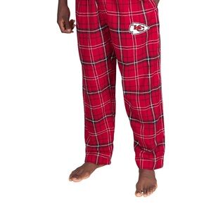 Men's Red Plaid Pajama Bottoms
